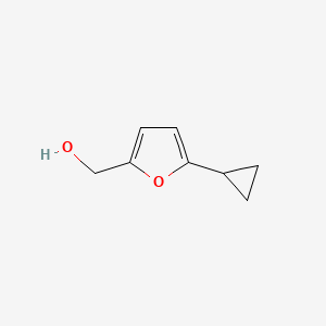 (5-Cyclopropylfuran-2-yl)methanol chemical structure (CAS 1935403-22-7)