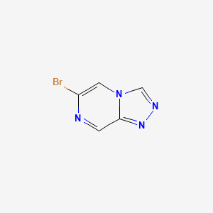 6-Bromo-[1,2,4]triazolo[4,3-a]pyrazine chemical structure (CAS 1935422-57-3)