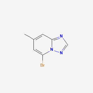 5-Bromo-7-methyl-[1,2,4]triazolo[1,5-a]pyridine chemical structure (CAS 1935653-71-6)