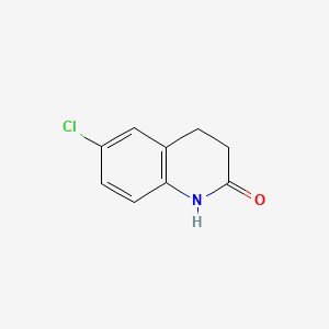 6-Chloro-3,4-dihydroquinolin-2(1H)-one chemical structure (CAS 19358-40-8)