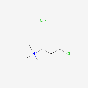 3-Chloro-N,N,N-trimethylpropan-1-aminium chloride chemical structure (CAS 1936-95-4)