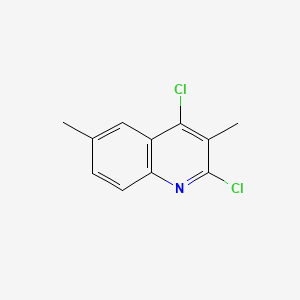 2,4-Dichloro-3,6-dimethylquinoline chemical structure (CAS 1936054-65-7)