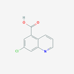 7-Chloroquinoline-5-carboxylic acid chemical structure (CAS 1936252-00-4)