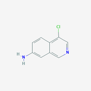 4-Chloroisoquinolin-7-amine chemical structure (CAS 1936362-61-6)
