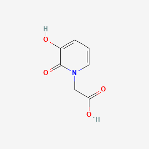 2-(3-Hydroxy-2-oxopyridin-1(2H)-yl)acetic acid chemical structure (CAS 19365-03-8)