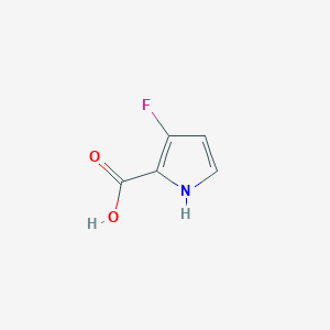 3-Fluoro-1H-pyrrole-2-carboxylic acid chemical structure (CAS 1936644-67-5)