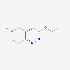 3-Ethoxy-5,6,7,8-tetrahydropyrido[4,3-c]pyridazine chemical structure (CAS 1936661-11-8)