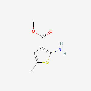 Methyl 2-amino-5-methylthiophene-3-carboxylate chemical structure (CAS 19369-53-0)