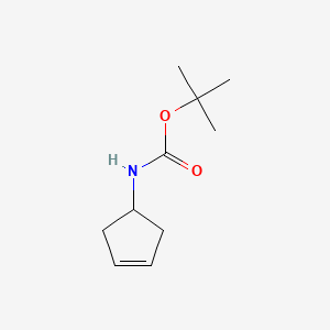 tert-Butyl cyclopent-3-en-1-ylcarbamate chemical structure (CAS 193751-54-1)