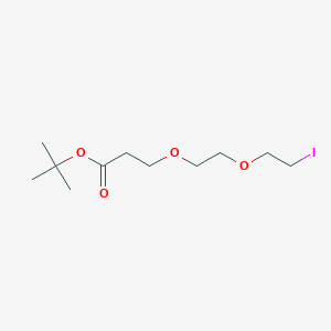 tert-Butyl 3-(2-(2-iodoethoxy)ethoxy)propanoate chemical structure (CAS 1938057-43-2)