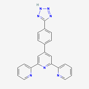 4'-(4-(1H-Tetrazol-5-yl)phenyl)-2,2':6',2''-terpyridine chemical structure (CAS 1938145-37-9)