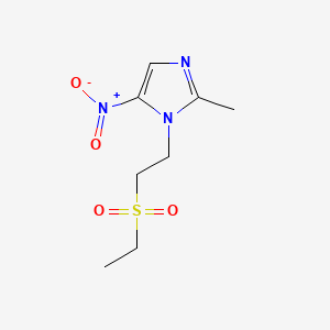 1-(2-(Ethylsulfonyl)ethyl)-2-methyl-5-nitro-1H-imidazole chemical structure (CAS 19387-91-8)