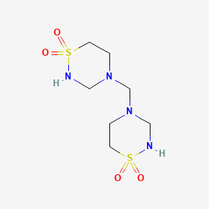 4,4'-Methylenebis(1,2,4-thiadiazinane 1,1-dioxide) chemical structure (CAS 19388-87-5)