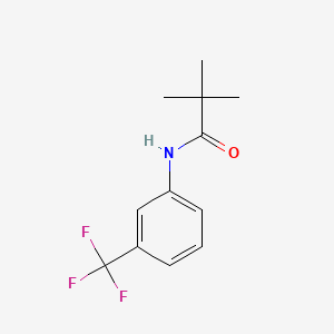 N-(3-(Trifluoromethyl)phenyl)pivalamide chemical structure (CAS 1939-19-1)
