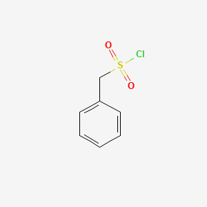 Phenylmethanesulfonyl chloride chemical structure (CAS 1939-99-7)