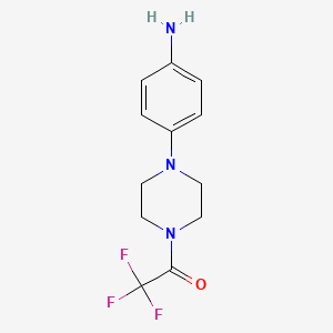 4-(4-Trifluoroacetyl-piperazin-1-yl)aniline chemical structure (CAS 193903-35-4)