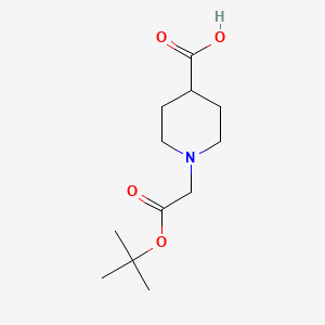 1-(2-(tert-Butoxy)-2-oxoethyl)piperidine-4-carboxylic acid chemical structure (CAS 193903-41-2)