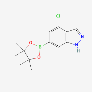 4-Chloro-6-(4,4,5,5-tetramethyl-1,3,2-dioxaborolan-2-yl)-1H-indazole chemical structure (CAS 1939174-71-6)