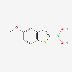 5-Methoxybenzo[b]thiophene-2-boronic acid chemical structure (CAS 193965-30-9)