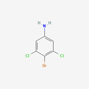 4-Bromo-3,5-dichloroaniline chemical structure (CAS 1940-29-0)