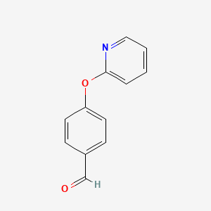 4-(Pyridin-2-yloxy)benzaldehyde chemical structure (CAS 194017-69-1)