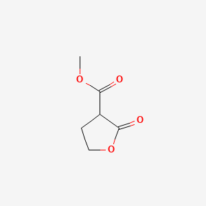 Methyl 2-oxotetrahydrofuran-3-carboxylate chemical structure (CAS 19406-00-9)