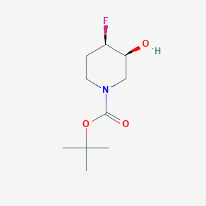cis-tert-Butyl 4-fluoro-3-hydroxypiperidine-1-carboxylate chemical structure (CAS 1941213-08-6)