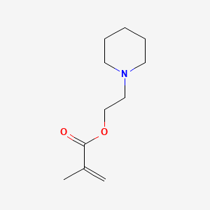 2-(Piperidin-1-yl)ethyl methacrylate chemical structure (CAS 19416-48-9)