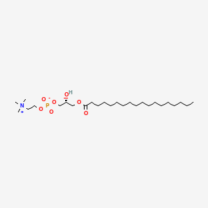 (R)-2-Hydroxy-3-(stearoyloxy)propyl (2-(trimethylammonio)ethyl) phosphate chemical structure (CAS 19420-57-6)