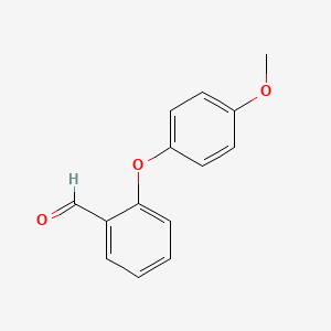 2-(4-Methoxyphenoxy)benzaldehyde chemical structure (CAS 19434-36-7)