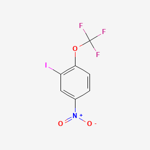 2-Iodo-4-nitro-1-(trifluoromethoxy)benzene chemical structure (CAS 194344-29-1)