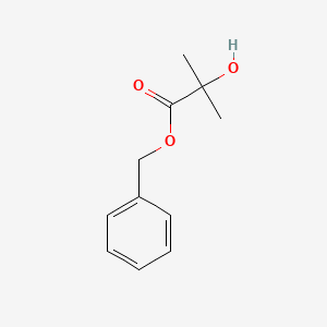 Benzyl 2-hydroxy-2-methylpropanoate chemical structure (CAS 19444-23-6)