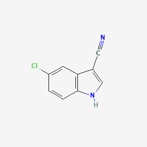 5-Chloro-1H-indole-3-carbonitrile chemical structure (CAS 194490-14-7)