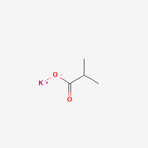 Potassium isobutyrate chemical structure (CAS 19455-20-0)