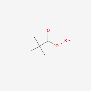 Potassium pivalate chemical structure (CAS 19455-23-3)