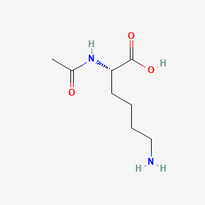 Nalpha-Acetyl-L-lysine chemical structure (CAS 1946-82-3)