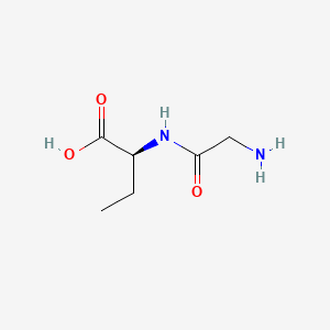 (S)-2-(2-Aminoacetamido)butanoic acid chemical structure (CAS 19461-37-1)