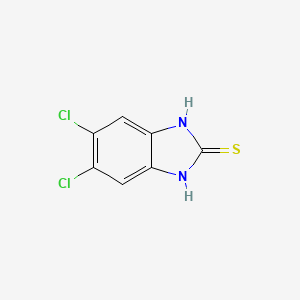 5,6-Dichloro-1H-benzo[d]imidazole-2-thiol chemical structure (CAS 19462-98-7)