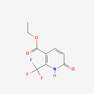 Ethyl 6-oxo-2-(trifluoromethyl)-1,6-dihydropyridine-3-carboxylate chemical structure (CAS 194673-13-7)