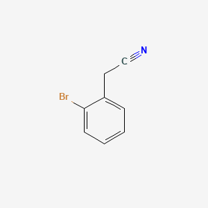 2-Bromobenzyl cyanide chemical structure (CAS 19472-74-3)
