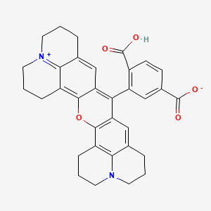 9-(2,5-Dicarboxyphenyl)-2,3,6,7,12,13,16,17-octahydro-1H,5H,11H,15H-xantheno[2,3,4-ij:5,6,7-i'j']diquinolizin-18-ium inner salt chemical structure (CAS 194785-18-7)