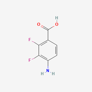 4-Amino-2,3-difluorobenzoic acid chemical structure (CAS 194804-85-8)