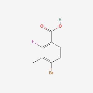 4-Bromo-2-fluoro-3-methylbenzoic acid chemical structure (CAS 194804-90-5)
