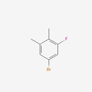 5-Bromo-1-fluoro-2,3-dimethylbenzene chemical structure (CAS 194805-16-8)