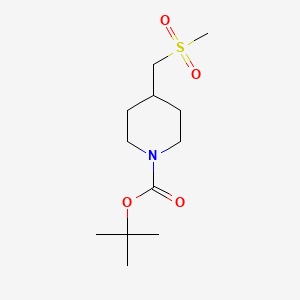 tert-Butyl 4-((methylsulfonyl)methyl)piperidine-1-carboxylate chemical structure (CAS 194872-09-8)