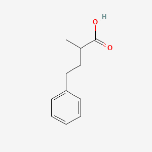 2-Methyl-4-phenylbutanoic acid chemical structure (CAS 1949-41-3)