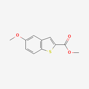 Methyl 5-methoxybenzo[b]thiophene-2-carboxylate chemical structure (CAS 19492-99-0)