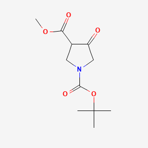 1-tert-Butyl 3-methyl 4-oxopyrrolidine-1,3-dicarboxylate chemical structure (CAS 194924-95-3)