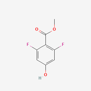 Methyl 2,6-difluoro-4-hydroxybenzoate chemical structure (CAS 194938-88-0)