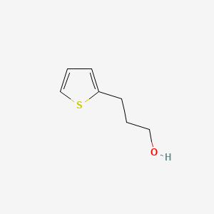 3-(Thiophen-2-yl)propan-1-ol chemical structure (CAS 19498-72-7)